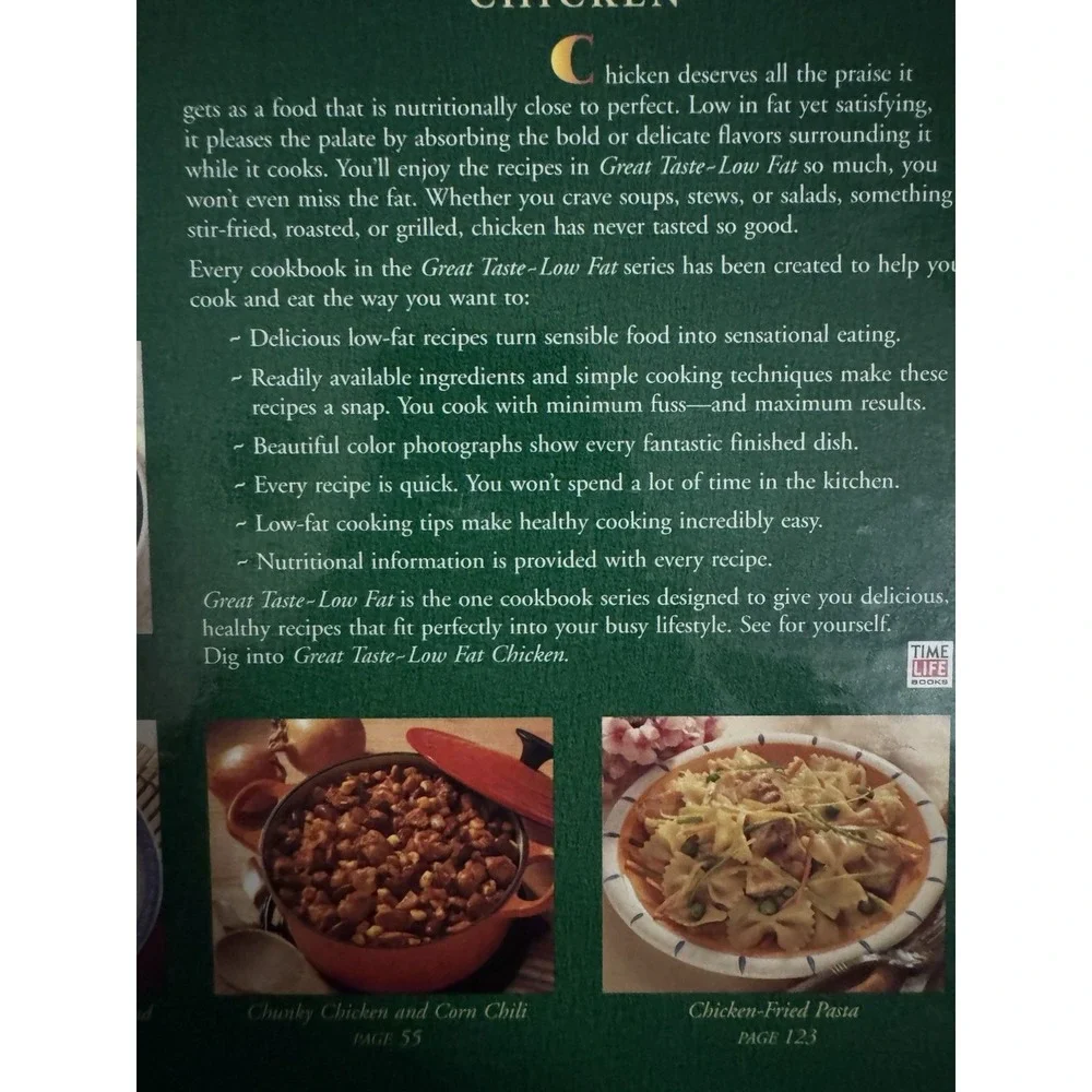 Great Taste-Low Fat Chicken Time-Life Books Editors Hardcover